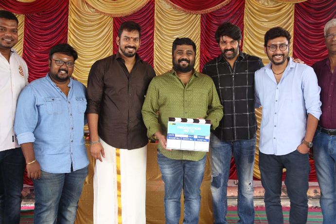 Arya’s GajiniKanth Movie pooja Stills