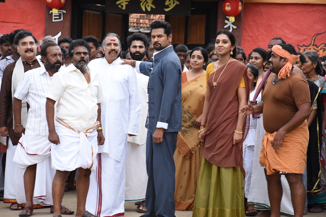 பாகுபலி வில்லனுடன் மோதிய பிரபுதேவா எங் மங் சங் படத்துக்காக சென்னையில் படமானது