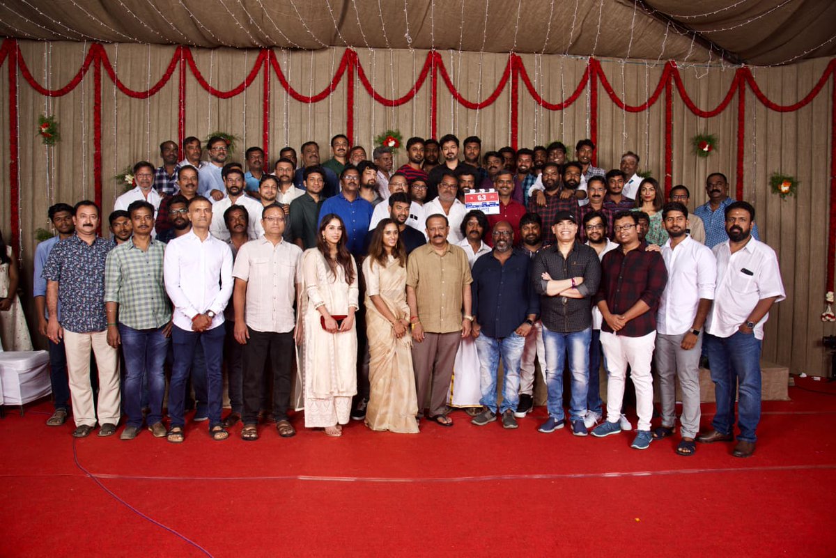 பிரமாண்டமாக துடங்கிய விஜய் 63 படத்தின் பூஜை