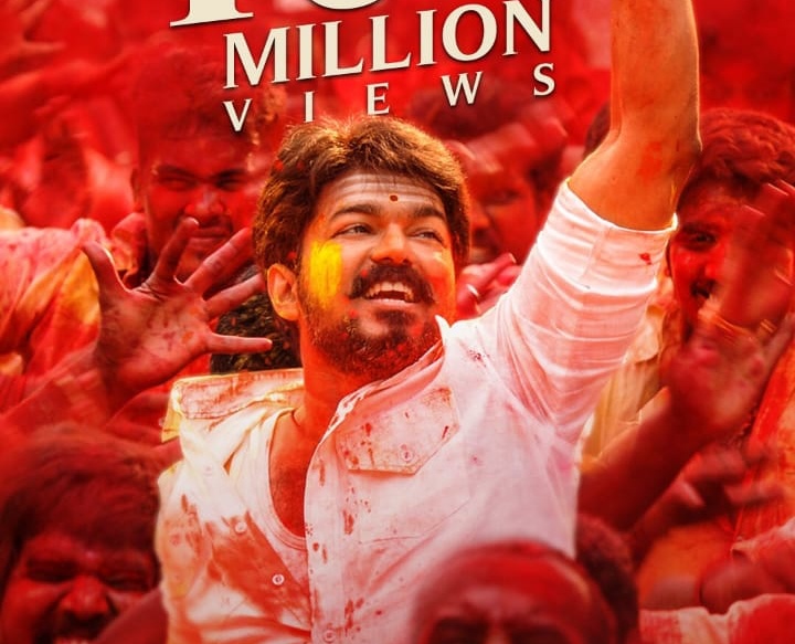 சாதனை நாயகன் தளபதி விஜயின் ஆள போறான் தமிழன் பாடல் மெர்சல் பண்ணிய சாதனை