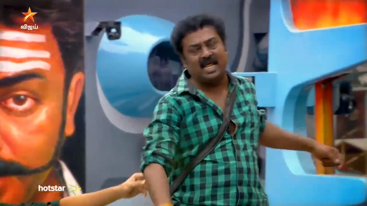 இன்று பிக் பாஸ் வீட்டில் சேரன் மற்றும் சரவணன் சண்டை எல்லை மீறுகிறார் சரவணன்