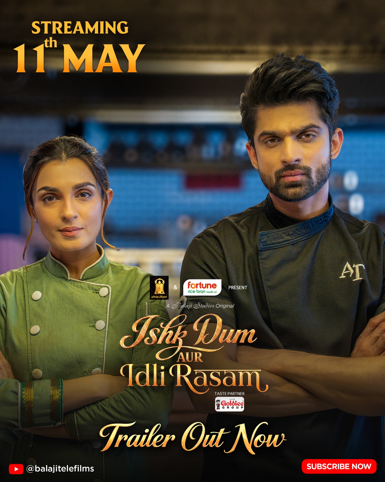 Balaji Studios Serves Up a Fiery Love Story with Ishk Dum Aur Idli Rasam featuring Abhishek Kumar & Shiny Doshi