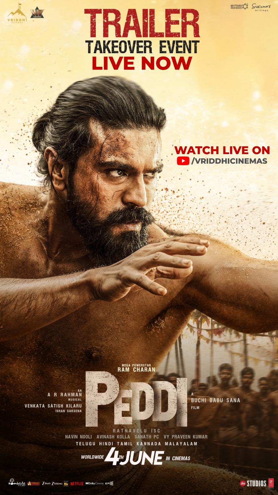 “விளையாட்டா…? உயிர் போராட்டமா…? – ராம் சரணின் ‘பெத்தி’ டிரெய்லர் திரையுலகையே திரும்பிப் பார்க்க வைத்தது!”