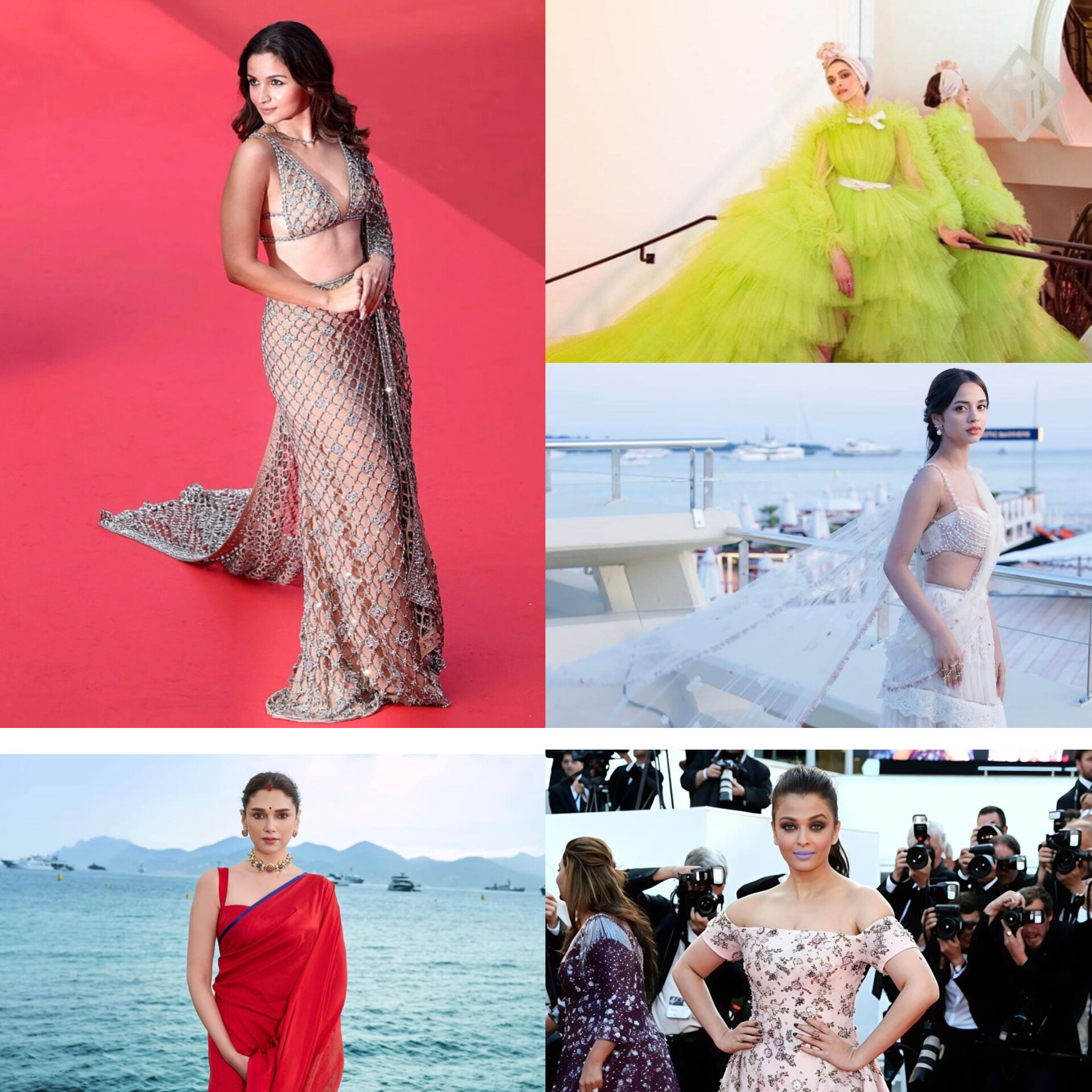 Aishwarya Rai Bachchan’s Purple Lip Colour to Aditi Rao Hydari’s Sindoor Look: 5 Times Bollywood made Headlines at Cannes