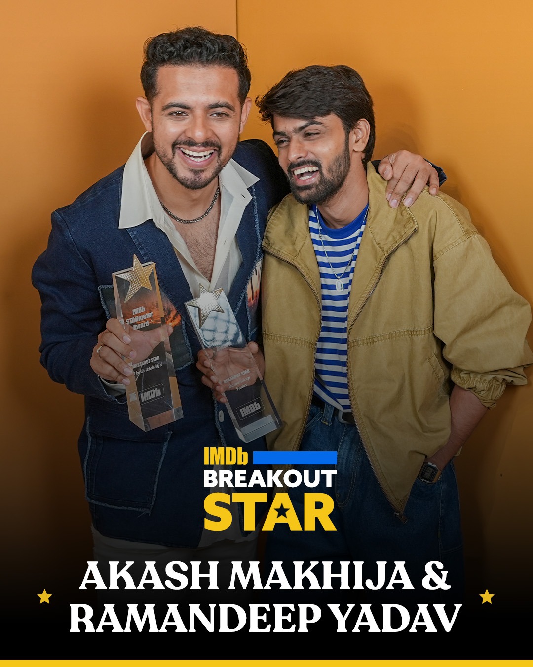 Raakh Co-Stars Akash Makhija and Ramandeep Yadav Receive IMDb STARmeter Awards, Marking a First in Their Acting Careers 